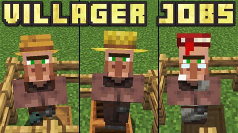 villager jobs|things that give villagers jobs.